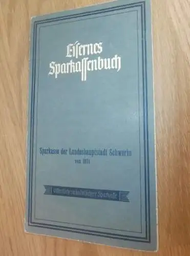 altes Sparbuch Woldegk ,1942 - 1944 , Dr. Carl Wendt , Zahnarzt in Woldegk i. Mecklenburg , Sparkasse !!