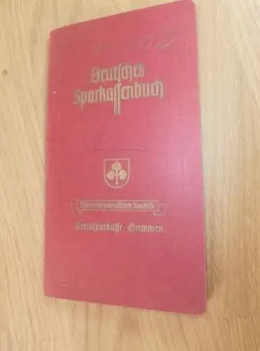 altes Sparbuch Grimmen ,1944 , Margarete Lange in Loitz i. Mecklenburg , Sparkasse , Bank !!