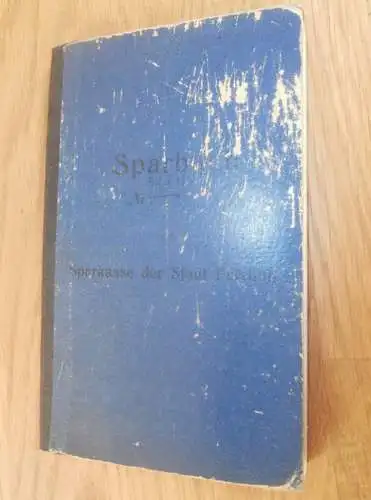 altes Sparbuch Parchim / Klinken ,1937 - 1944 , Liselotte Tiedeke in Parchim i. Mecklenburg , Sparkasse , Bank !!