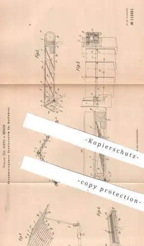 original Patent - Frau Ida Arens , Berlin | 1899 | Schutzschirm für Radfahrer | Schirm am Fahrrad | Bicycle | Schutzdach