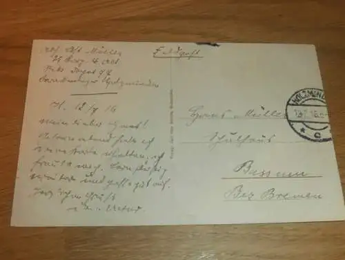 alte AK - Holzminden , 1916 , Kaserne , Ansichtskarte !!