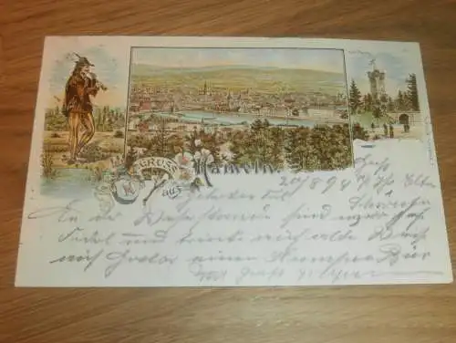 alte AK - Hameln , 1894 , Litho , Ansichtskarte !!