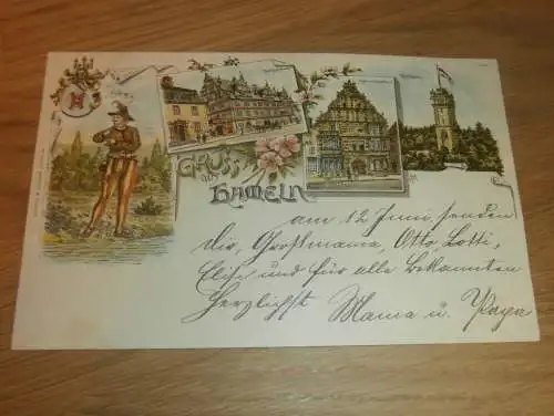 alte AK - Hameln , 1908 , Gymnasium , Ansichtskarte !!