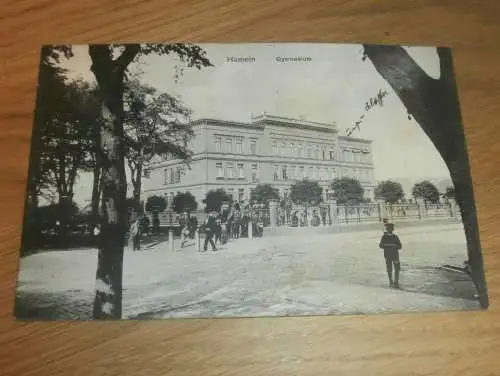alte AK - Hameln , 1908 , Gymnasium , Ansichtskarte !!