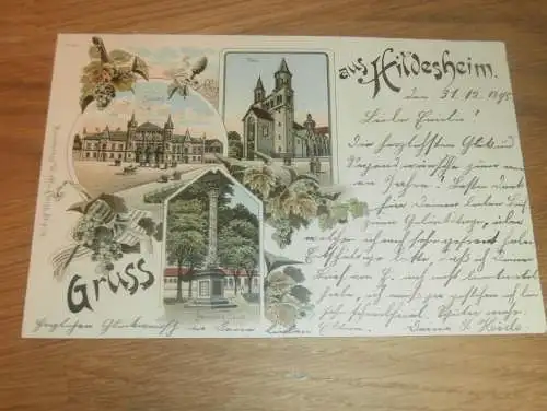 alte AK - Hildesheim , 1898 , Litho , Ansichtskarte !!