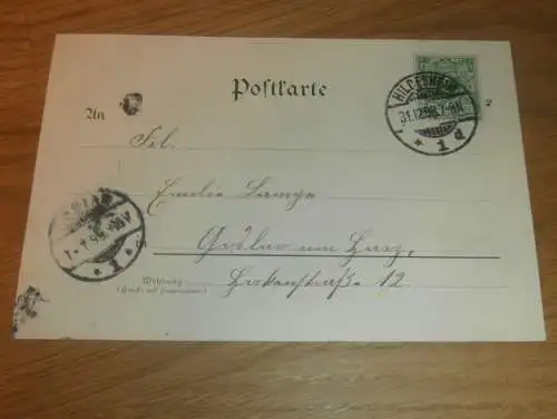 alte AK - Hildesheim , 1898 , Litho , Ansichtskarte !!