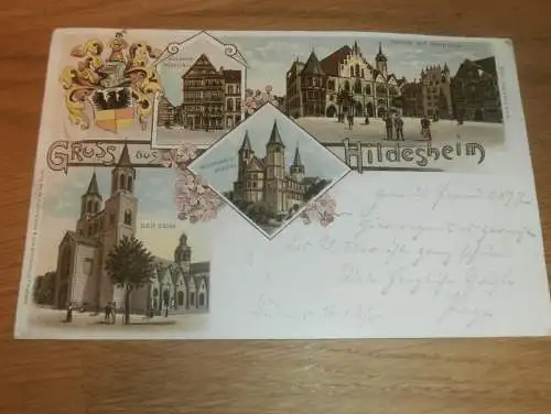 alte AK - Hildesheim , 1897  , Litho , Ansichtskarte !!