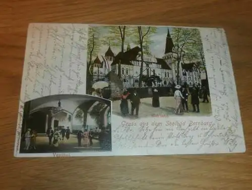 alte AK  - Soolbad Bernburg , 1903 , Litho , Ansichtskarte !!