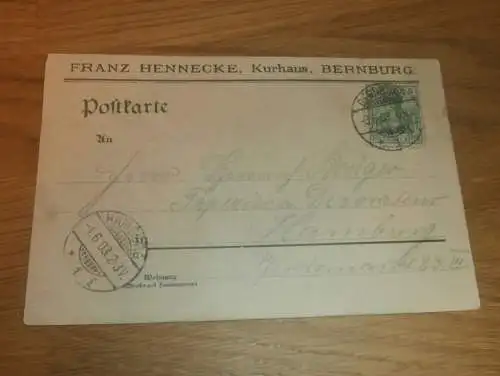 alte AK  - Soolbad Bernburg , 1903 , Litho , Ansichtskarte !!