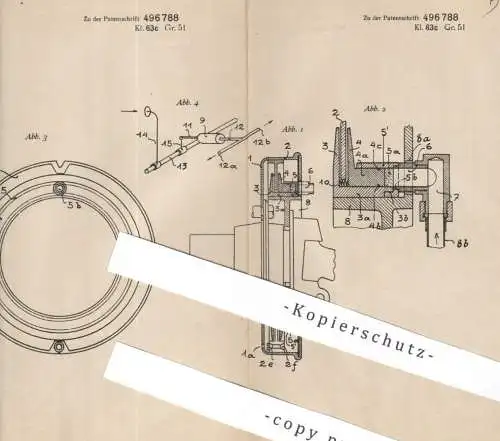original Patent - Dipl. Ing. Oskar Ludw. Skopik , Berlin | Bremse für Kraftfahrzeuge | Automobile Oldtimer Bremsen Kfz