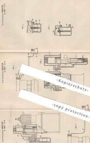 original Patent - Paul Viet , Billancourt / Seine , Frankreich , 1926 , Anlasser f. Brennkraftmaschinen | Motor Gasmotor