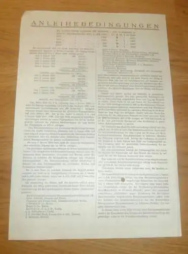 Schuldverschreibung Mecklenburg 1929 , 200 RM , Schwerin , Anleihe !!!