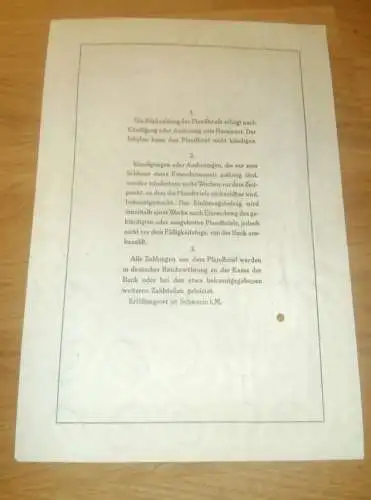 Hypotheken-Pfandbrief 500 RM , Schwerin 1941 , Hypothek , Mecklenburg !!!