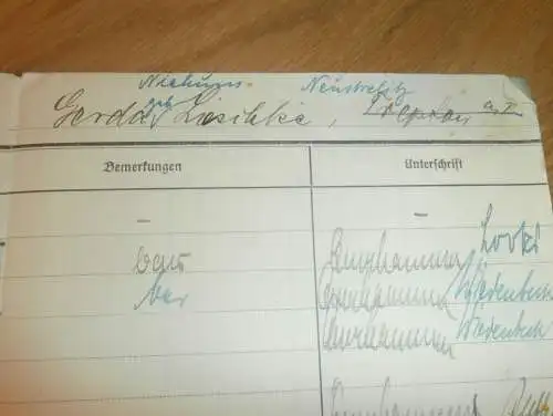 altes Sparbuch Demmin , 1933 - 3.Mai 1945 , Gerda Lieschke geb. Niehuus in Altentreptow i. Mecklenburg , Sparkasse