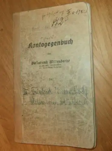 altes Sparbuch Wittenberge , 1941 - April 1945 , Friedrich Tietze in Wittenberge i. Mecklenburg , Sparkasse , Bank !!!