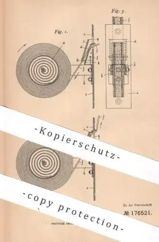 original Patent - Wilhelmine Dauber geb. Hesse , Frankfurt / Main | 1905 | Gurte von Rolläden | Rollo , Jalousie | Gurt
