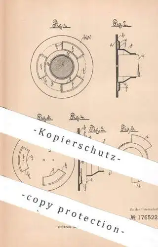 original Patent - Hans Ussmüller , Nürnberg | 1906 | Stangenträger zur Dekoration | Gardinenstange | Träger , Wandhaken
