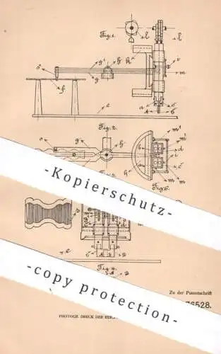 original Patent - Eduard Meeh , Pforzheim | 1905 | Kammschneidemaschine | Kamm - Schneidemaschine | Doublieren