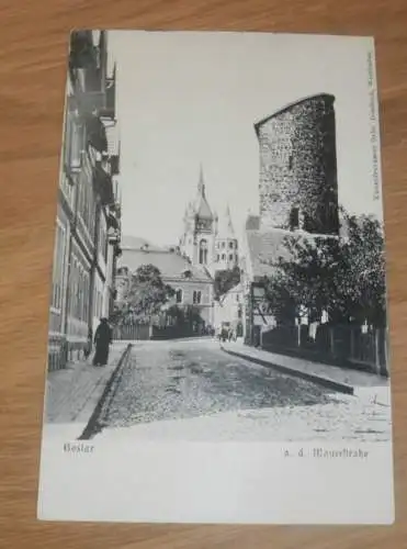 alte AK - Goslar , ca. 1905 ,  An der Mauerstraße ,  Ansichtskarte !!