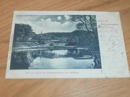 alte AK - Georgsmarienhütte , 1899 , Blick vom Gesellschaftshaus, Ansichtskarte