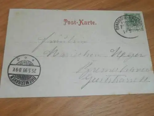 alte AK - Georgsmarienhütte , 1899 , Blick vom Gesellschaftshaus, Ansichtskarte