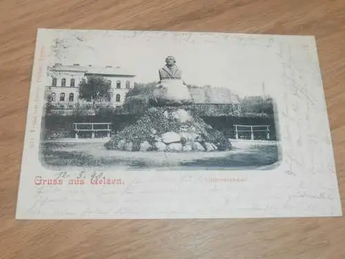 alte AK - Uelzen , 1899 , Lutherdenkmal , Ansichtskarte !!!