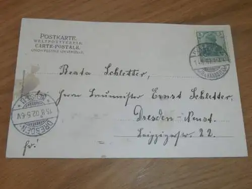 alte AK - Uelzen , 1902 , Rathaus , Ansichtskarte !!!