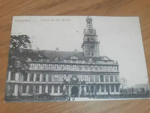 alte AK - Wolfenbüttel , 1906 , Schloss mit alter Kaserne , Ansichtskarte !!!