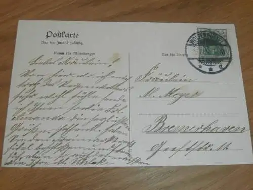 alte AK - Wolfenbüttel , 1906 , Schloss mit alter Kaserne , Ansichtskarte !!!