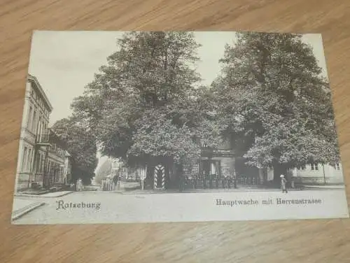 alte AK - Ratzeburg , 1910 , Hauptwache mit Herrenstrasse , Ansichtskarte