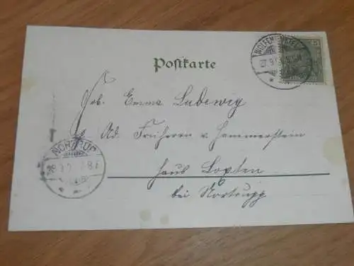 alte AK - Braunschweig , 1901 , Burgplatz und Löwensäule , Ansichtskarte !!