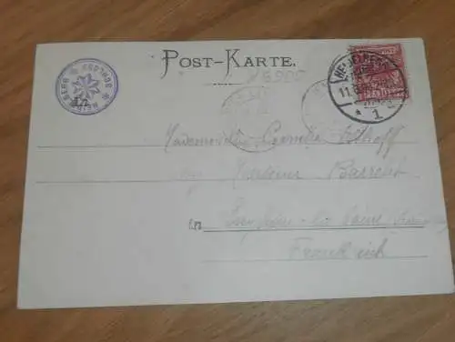 alte AK - Heidelberg , 1898 , Schloss , Stempel , Ansichtskarte !!