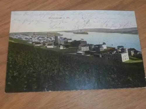 alte AK - Rüdesheim a. Rhein , 1906 , Panorama , Ansichtskarte !!