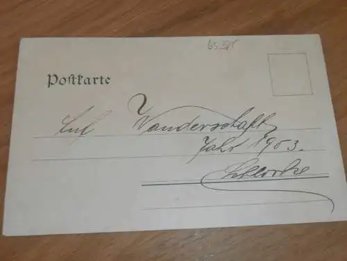 alte AK - Rüdesheim a. Rhein , 1903 , Litho , Ansichtskarte !!