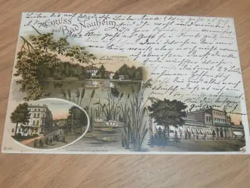 alte AK - Bad Nauheim , 1903 , Litho , Ansichtskarte !!