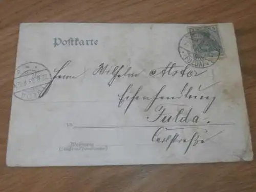 alte AK - Gruss aus dem Hessenland , 1903 , Wappen , Rotenburg , Kurfürst , Ansichtskarte !!