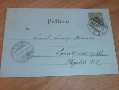 alte AK - Wiesbaden , 1898 , Wilhelmstrasse , Ansichtskarte !!