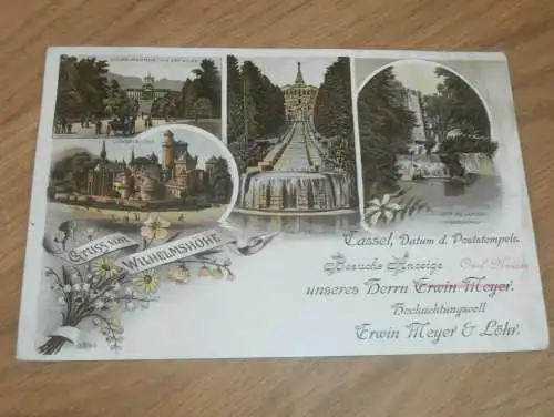alte AK - Cassel Wilhelmshöhe , 1899 ,  Poststempel , Kassel , Ansichtskarte !!