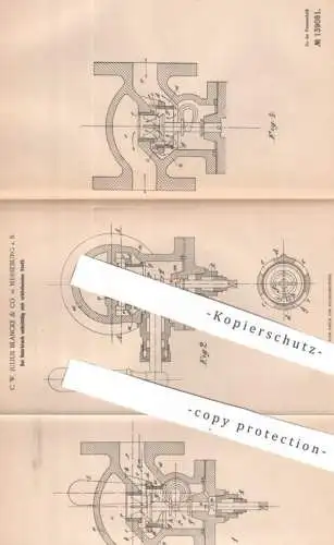 original Patent - C. W. Julius Blancke & Co. , Merseburg | 1901 | Bei Rohrbruch sich schließendes Ventil | Pumpe Rohre