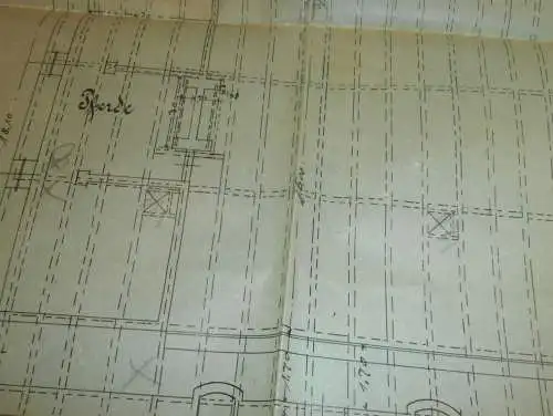 Viechhaus / Stall in Groß Varchow i. Mecklenburg , 1906 , bei Penzlin / Möllenhagen , Plan / Entwurf !!
