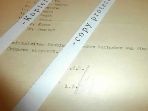 Teilnehmerliste Tagung Alt Rehse 1939 , extrem rar !!! , Mecklenburg , Ärzteschule !!!