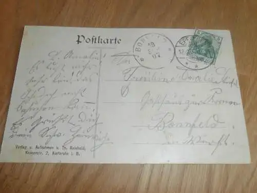 AK Eppingen , 1907 , Gasthof , alte Ansichtskarte , Postkarte !!