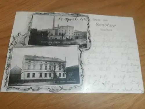 AK - Schönow / Arnswalde i. Neumark , 1900 , Ansichtskarte , Brauerei , Postkarte !!