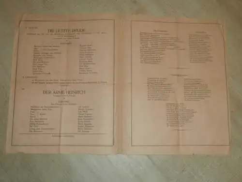 katholischer Jugendverein " Maria Immaculata " , 1925 , München , Programmheft , Theater , Familienfest , Kirche !!!