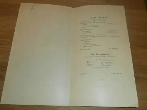 Studentika , München 1.06.1907 , akademischer Gesangverein , Kneipe , Konzert , Programm , 27,5 x 15 cm , AGV !!
