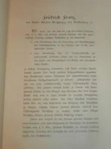 Volks- und Bürgerschulen in Mecklenburg , 1907 , alte Akte , Schule , Schulwesen , Sternberg , 9 Seiten !!!