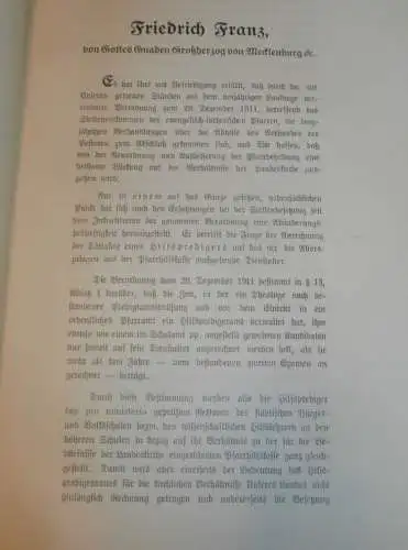 Pfarrhilfskasse für Hilfsprediger in Mecklenburg , 1912 , alte Akte , Kirche , Pfarrer , Prediger , 7 Seiten !!!