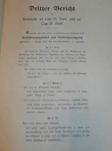 Komittenberich Mecklenburg , 1912 , alte Akte , Malchin , Moltzow , Landtag , Politik , 7 Seiten !!!