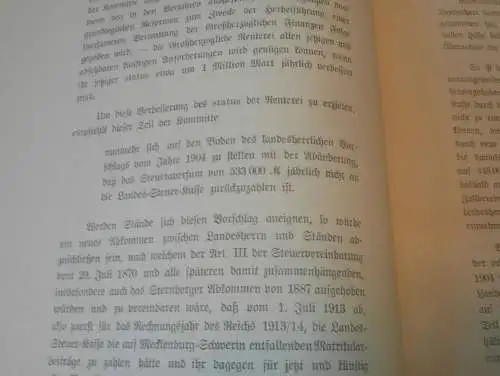 Kosten des Landes-Regiments , Mecklenburg 1912, alte Akte , Ritterschaft , Rostock , Schwerin ,18 Seiten !!!
