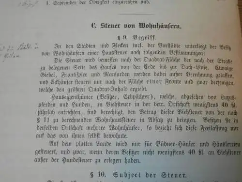 Steuern in Mecklenburg , 1885 , alte Akte , Pferde , Ziegen , Schafe Vieh Viehsteuer Finanzamt , Gesetze , 4 Seiten !!!